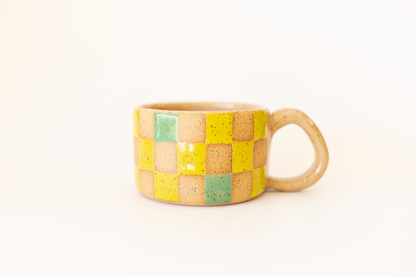 MUG 31/80 GREEN & CHARTREUSE CHECKS