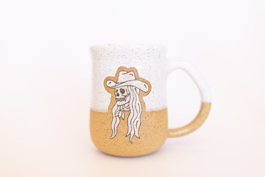 MUG 66/86 SKULL COWGIRL