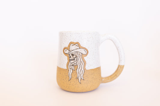 MUG 68/86 SKULL COWGIRL