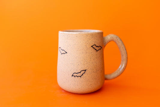 CARVED BAT MUG