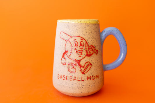 BASEBALL MOM CARTOON MUG