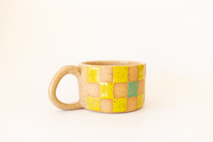 MUG 31/80 GREEN & CHARTREUSE CHECKS